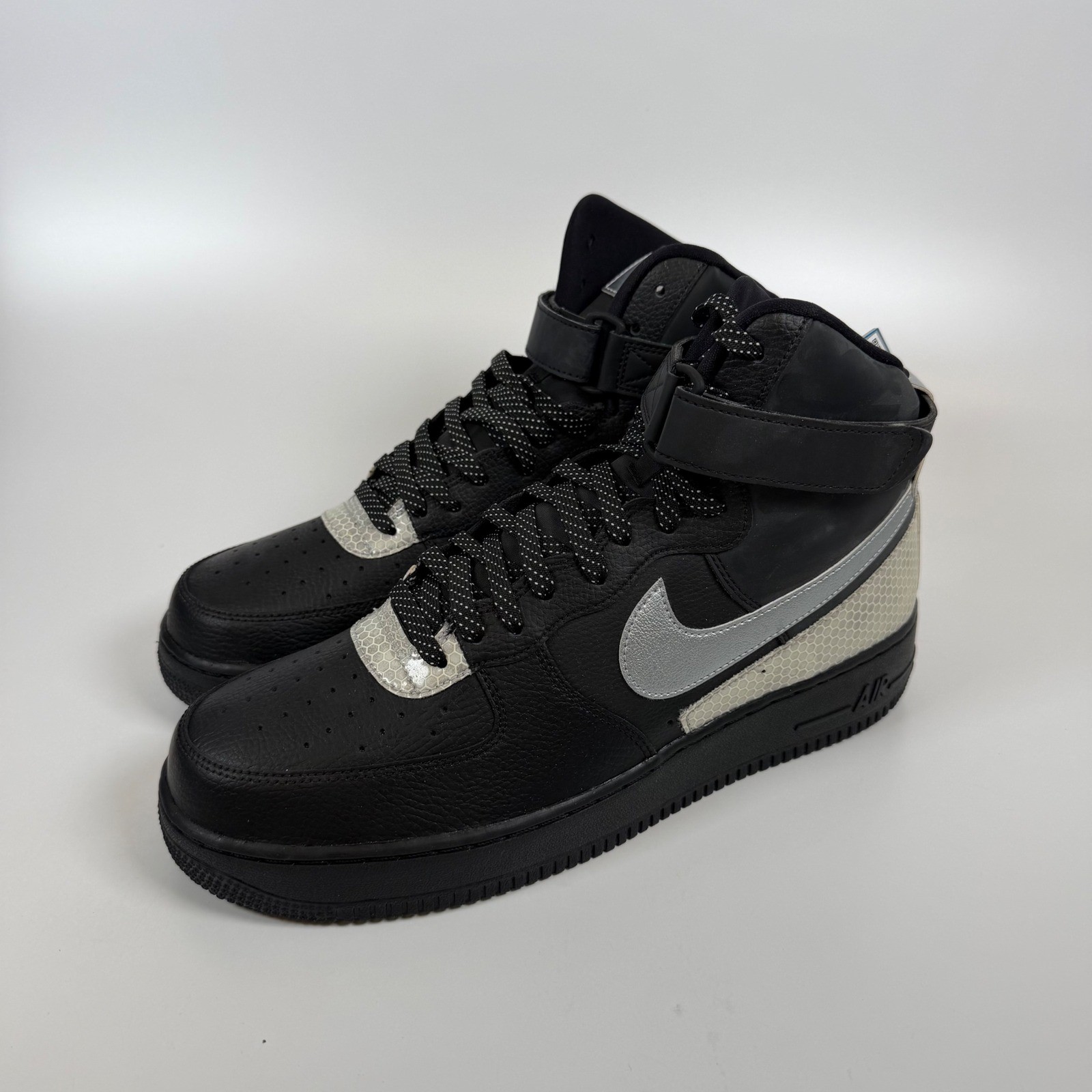 Nike Air Force 1 High 07 LV8 3M Black Silver CU4159-001 Mens Size 12 Sneaker