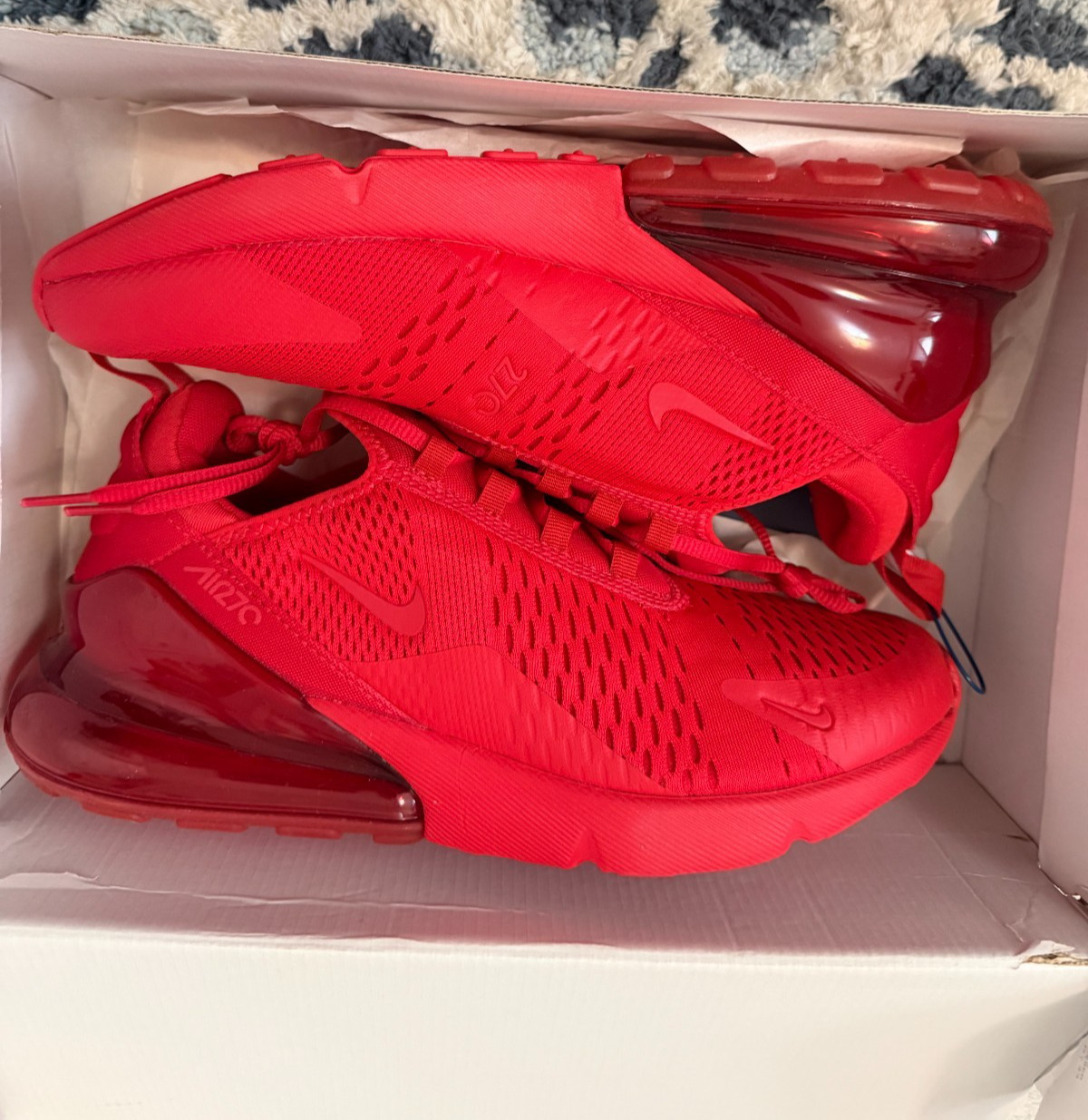 Nike Air Max 270 Triple Red University Red Men’s Size 10.5