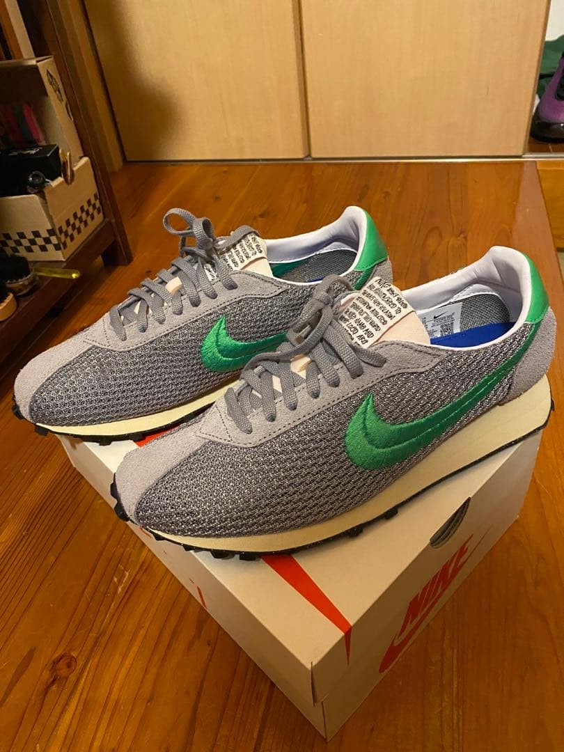 Nike x Stüssy LD1000 Sneakers Gray Green Mesh Suede Ue