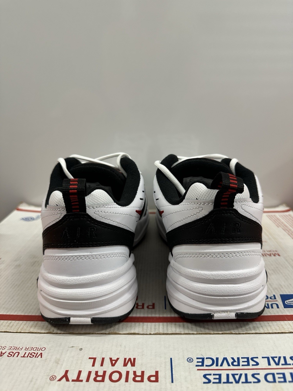 Nike Air Monarch IV 4E Wide ‘White Black Varsity Red’ 416355 101 Size 9