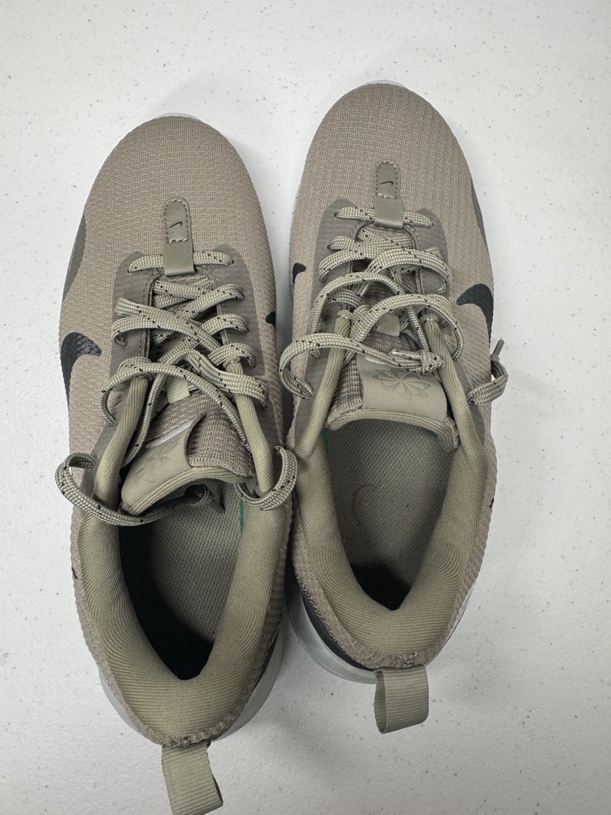 Nike Flex Experience RN 12 Light Army Green Grey Silver DV0740-300 sz 8 Tried On