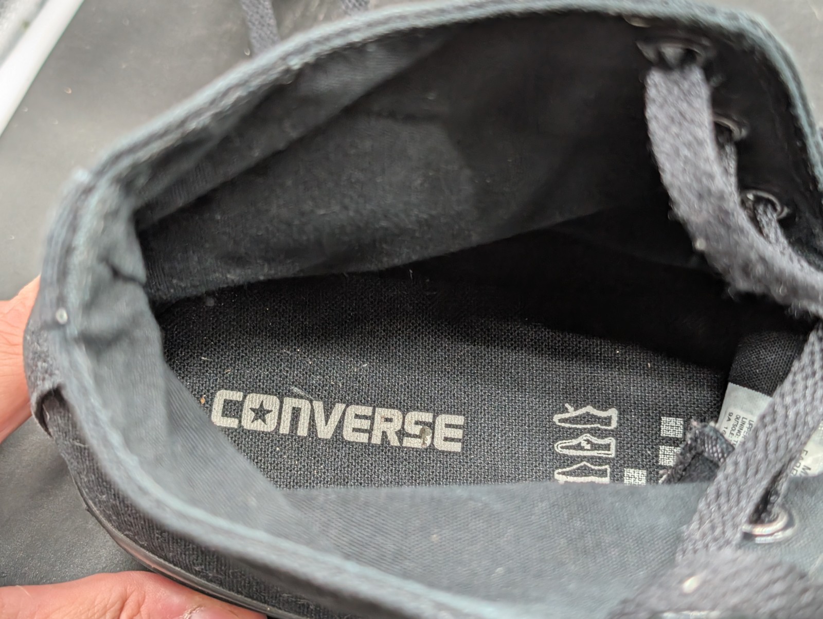 Converse Ctas Chuck Taylor All Star Hi Top Stealth Monochrome Black Sneakers 12
