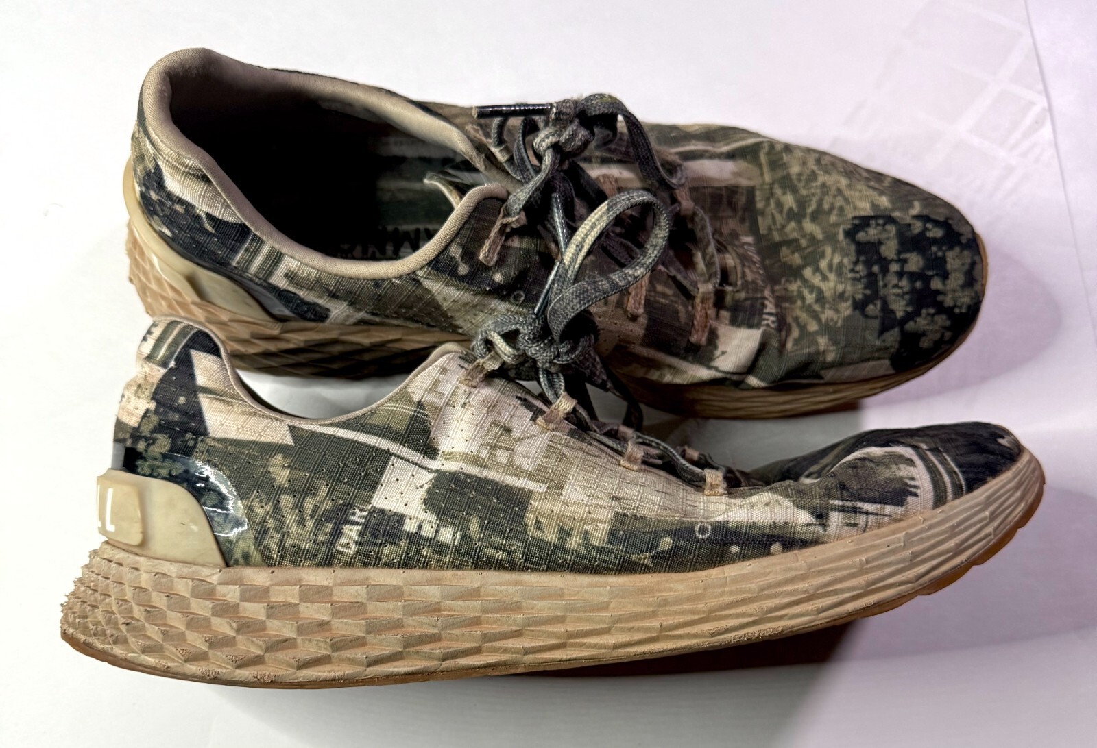Nobull Allday Ripstop Unisex US M12/W13.5 Running Shoes Glitch Ivory Sneakers