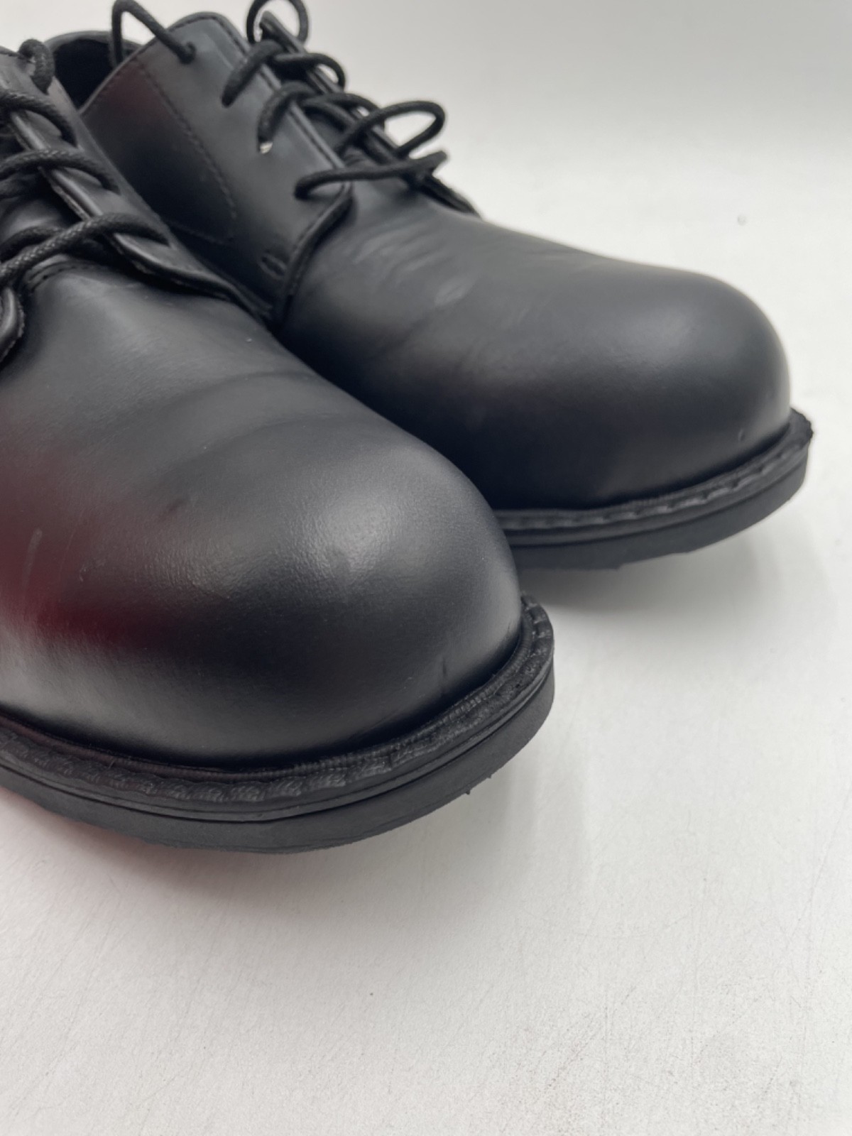 WOLVERINE W10817 BEDFORD OXFORD Men’s Used Steel-Toe Shoe Black US Size 11.5
