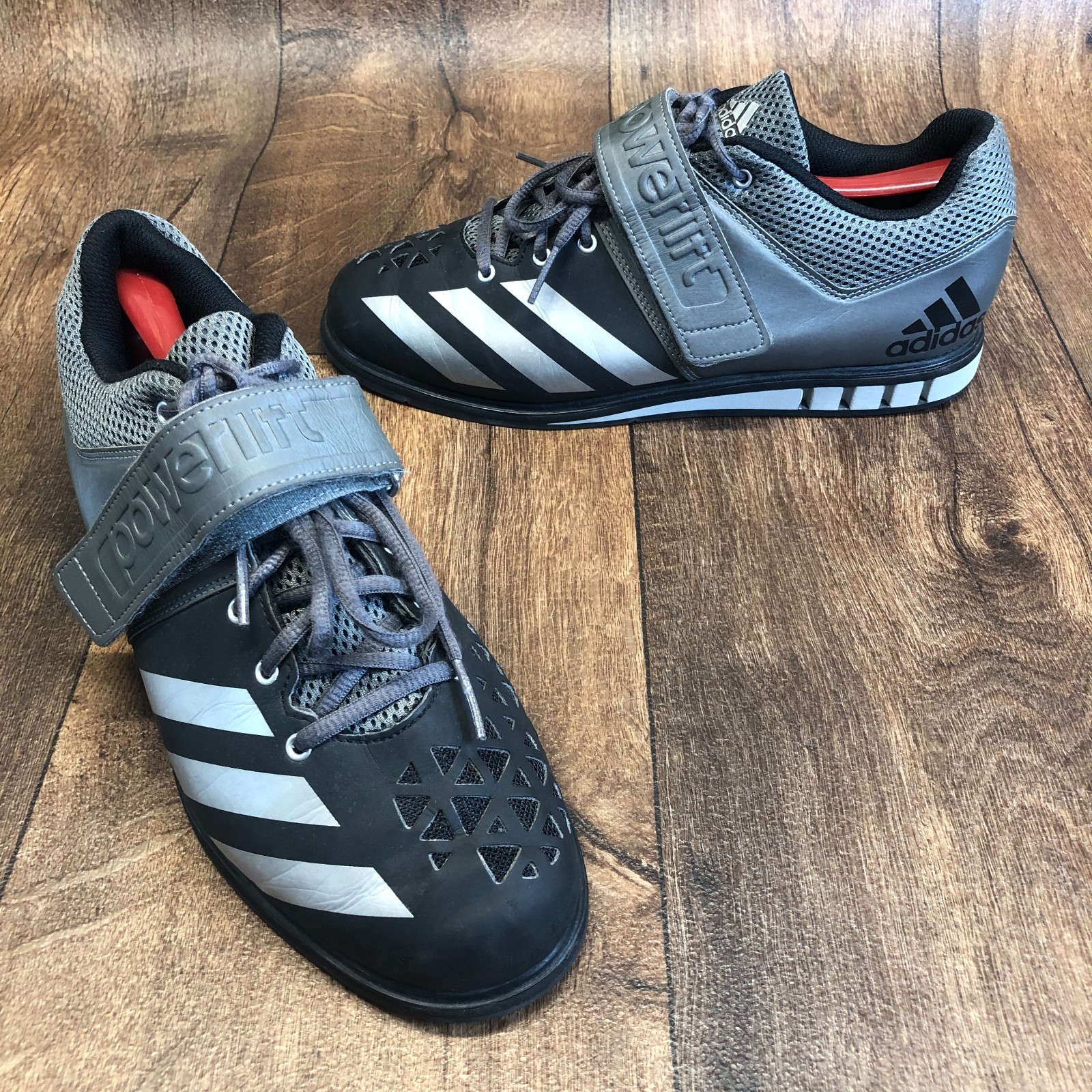 Adidas Powerlift 3.1 Weightlifting Shoes Black Gray Men’s 10 Used Good Cond