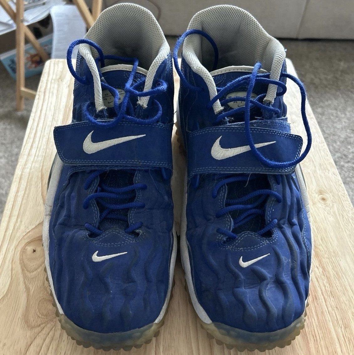 Nike Air Zoom Turf Jet 97 Hyper Blue/White Mid Top Sneaker Size 12 554989-401