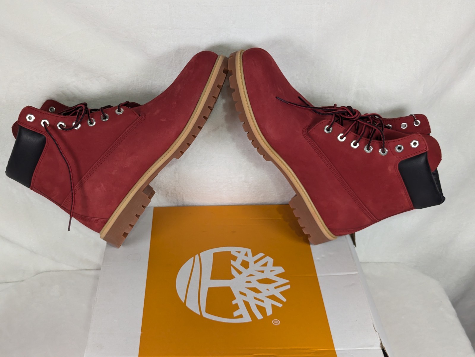 Men’s Timberland Premium 6 Waterproof Boots – Dark Red Gum Nubuck TB0A41MWEQ1
