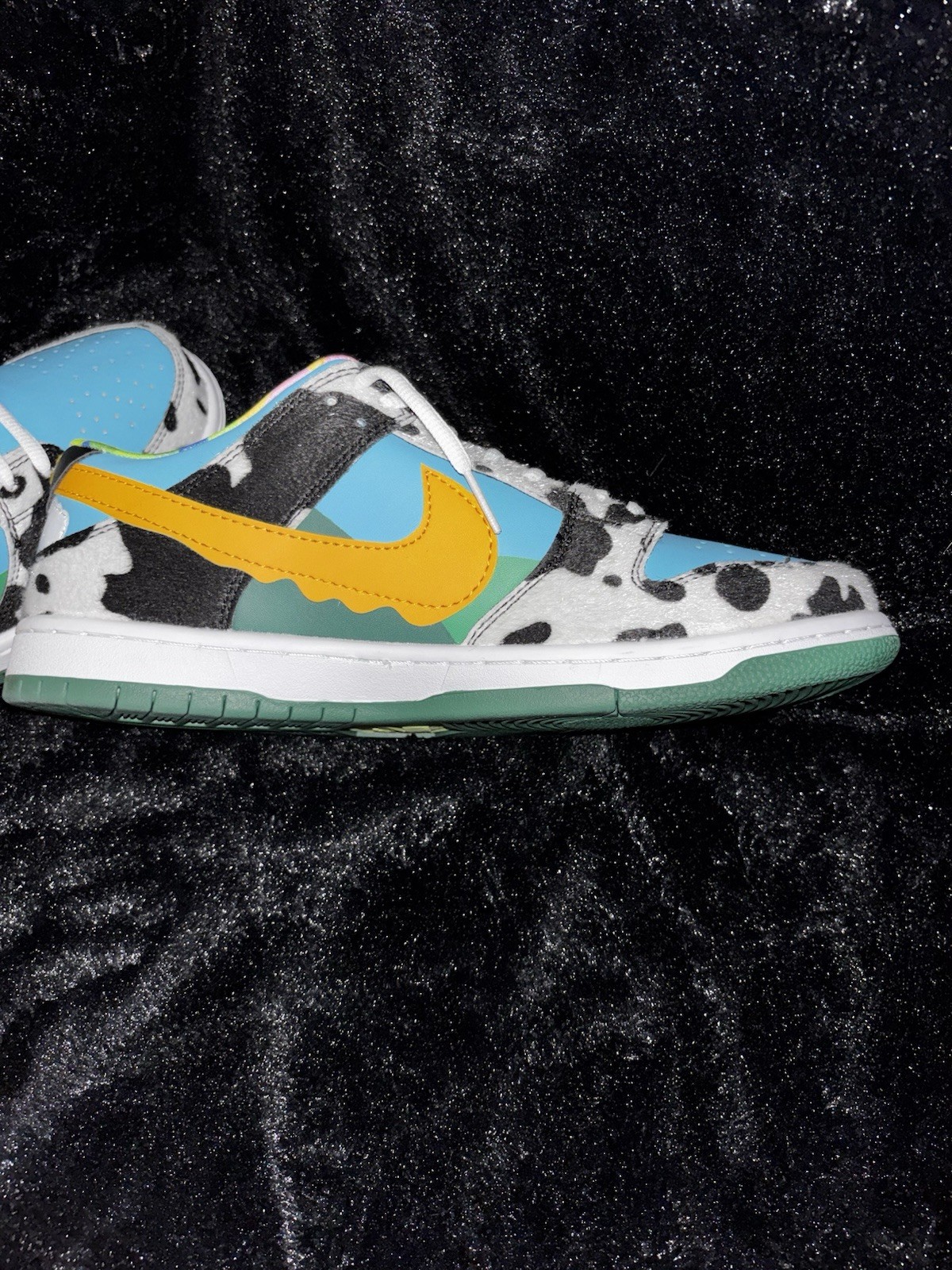 Nike SB Nike Dunk Low Top Men’s Lace-Up Sneaker Multicolor Animal Print