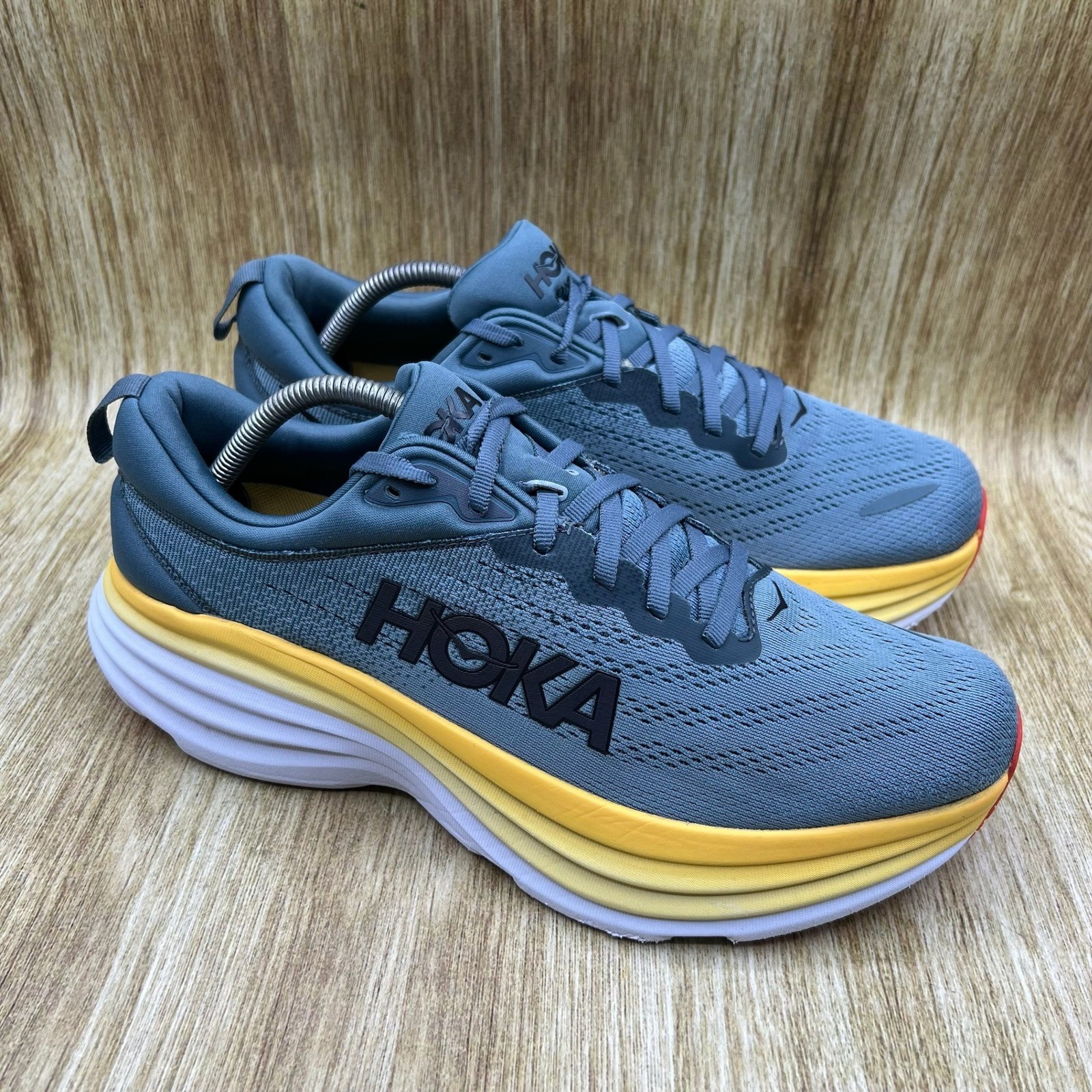 Hoka One One Bondi 8 Men’s Size 10.5 Goblin Blue Running Shoes 1123202 GBMS