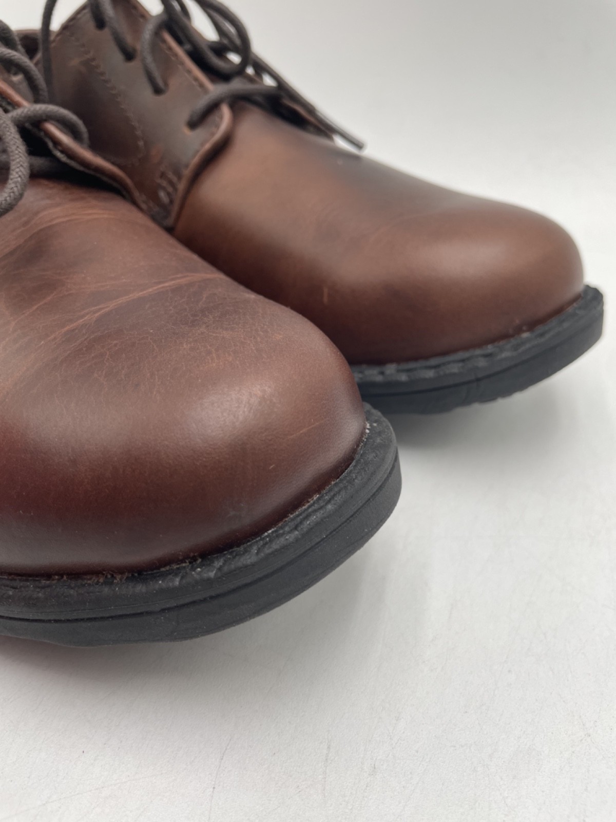 WOLVERINE BEDFORD OXFORDS Men’s NEW Work Shoe Brown US Size 8 EW NIB