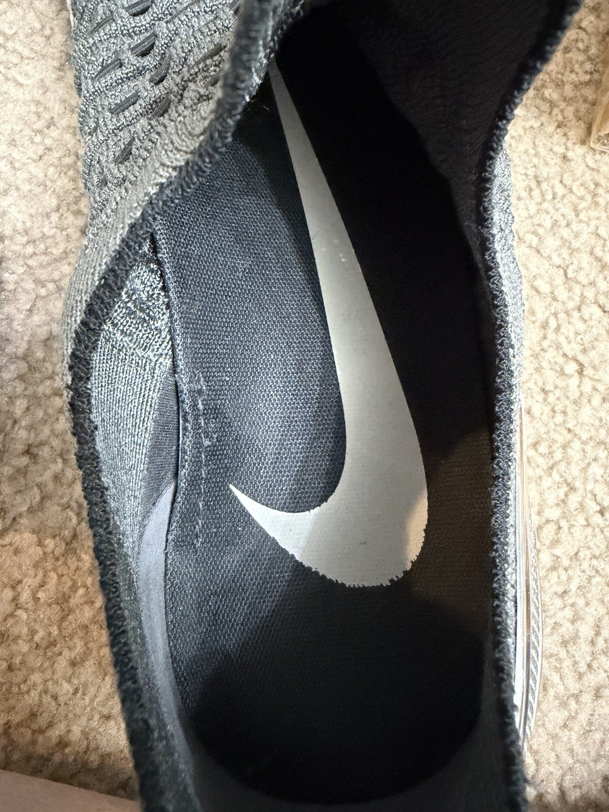 Nike React Phantom Run Flyknit 2 Iron Grey Silver Low Top Shoes Men’s 10.5