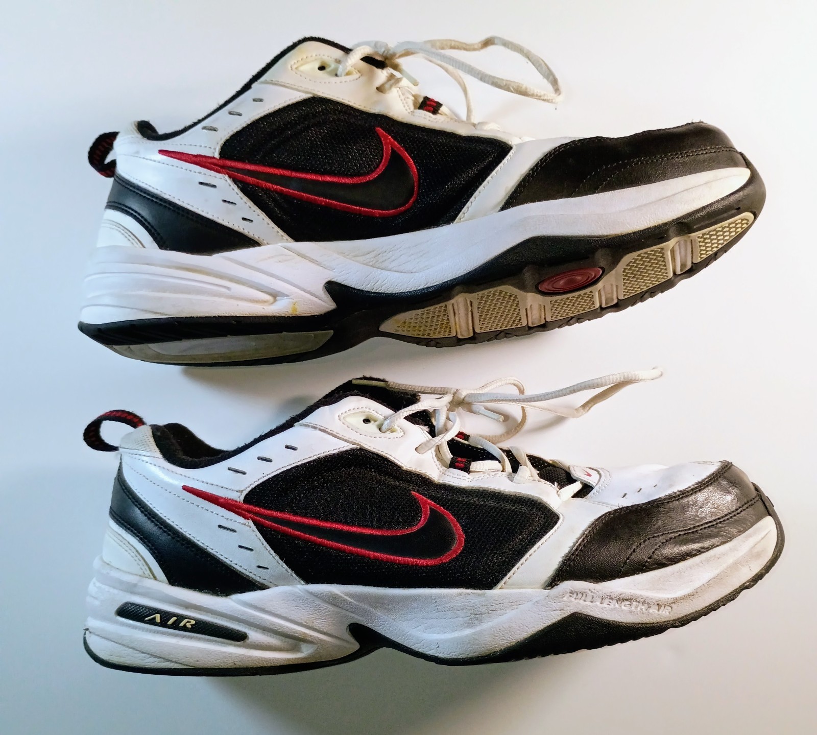 Size 15 – Nike Air Monarch IV White Varsity Red 416355-101