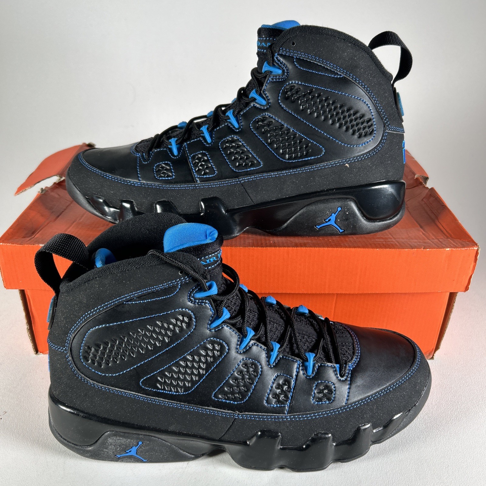 Size 10.5 – Air Jordan 9 Black Bottom Photo Blue