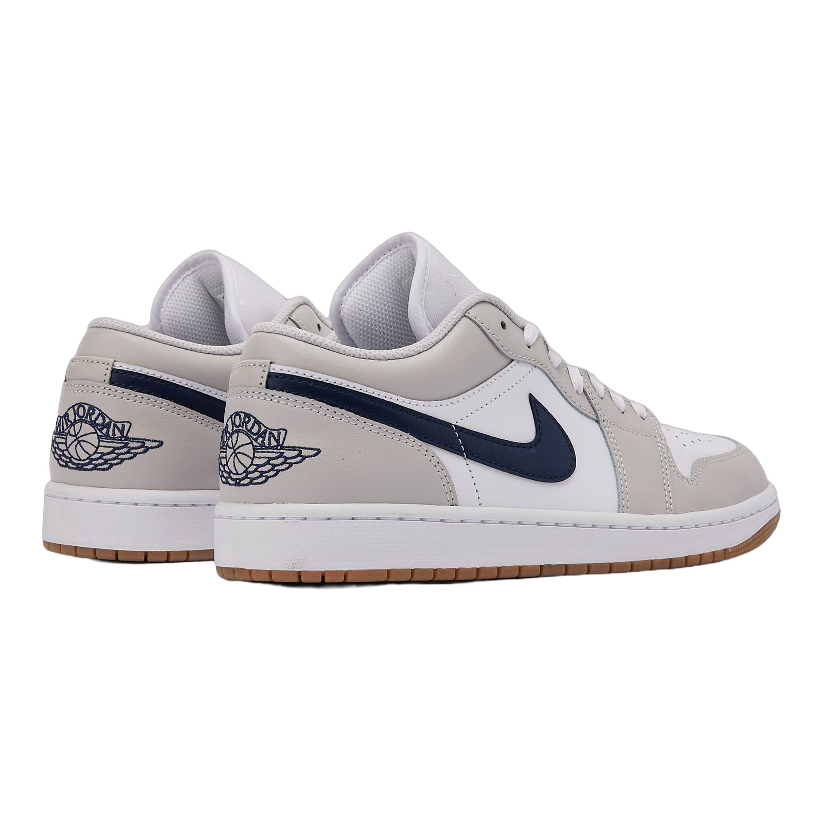 JORDAN 1 LOW White Neutral Gum Mens Size 8-14 Casual Shoes 553558-146
