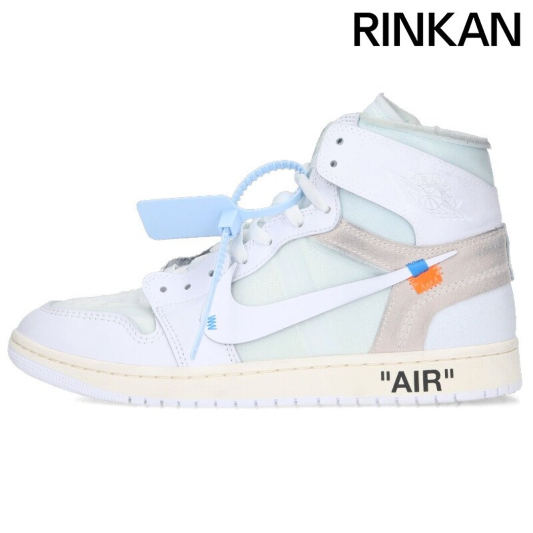 Nike X Virgin Abloh Virgil AIR JORDAN 1 RETRO HIGH OG ALASKA AA3834-100 One Used