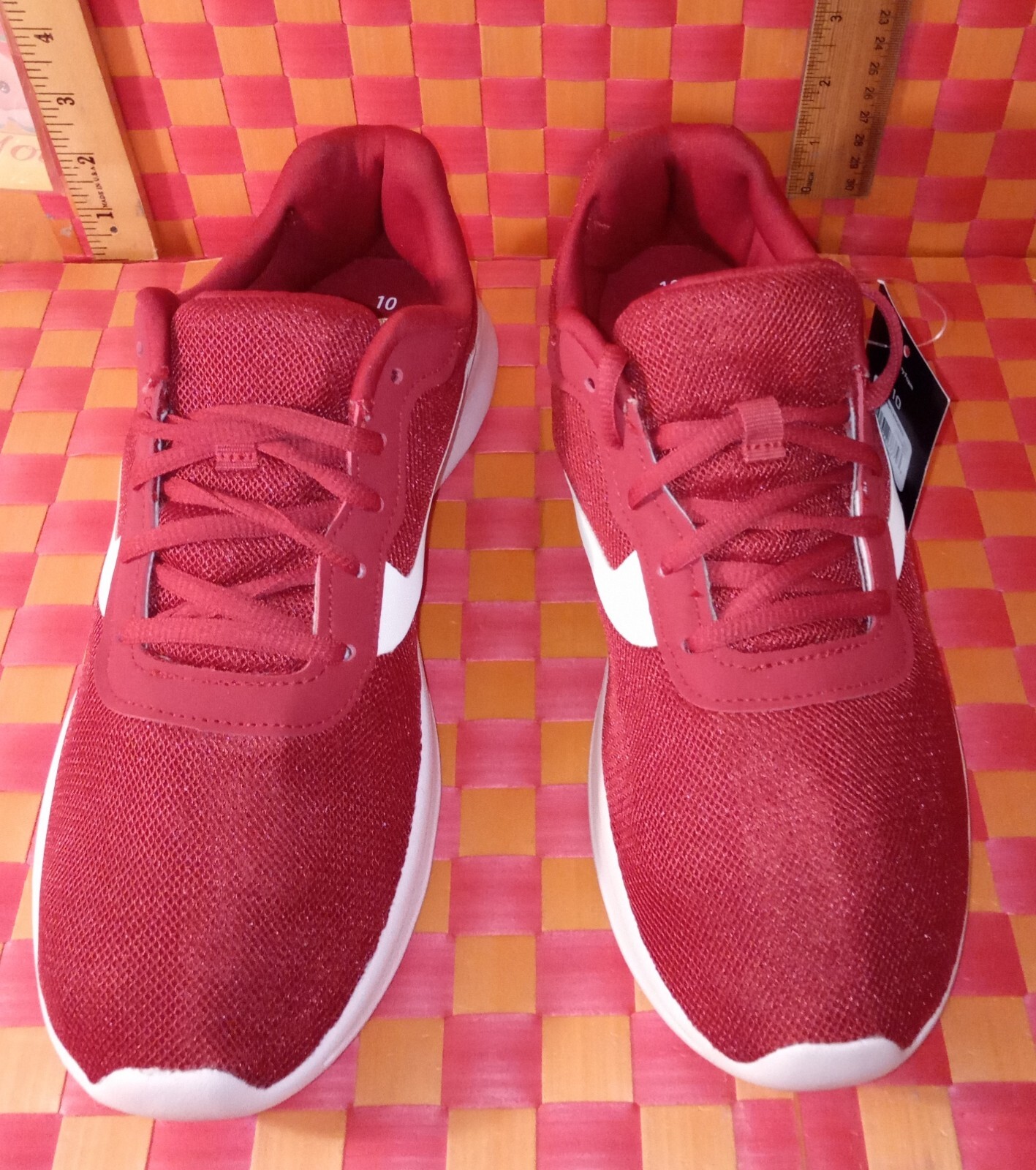 Sneakers, Athletic Works, Red and White, Men’s size: 10, New w/tag