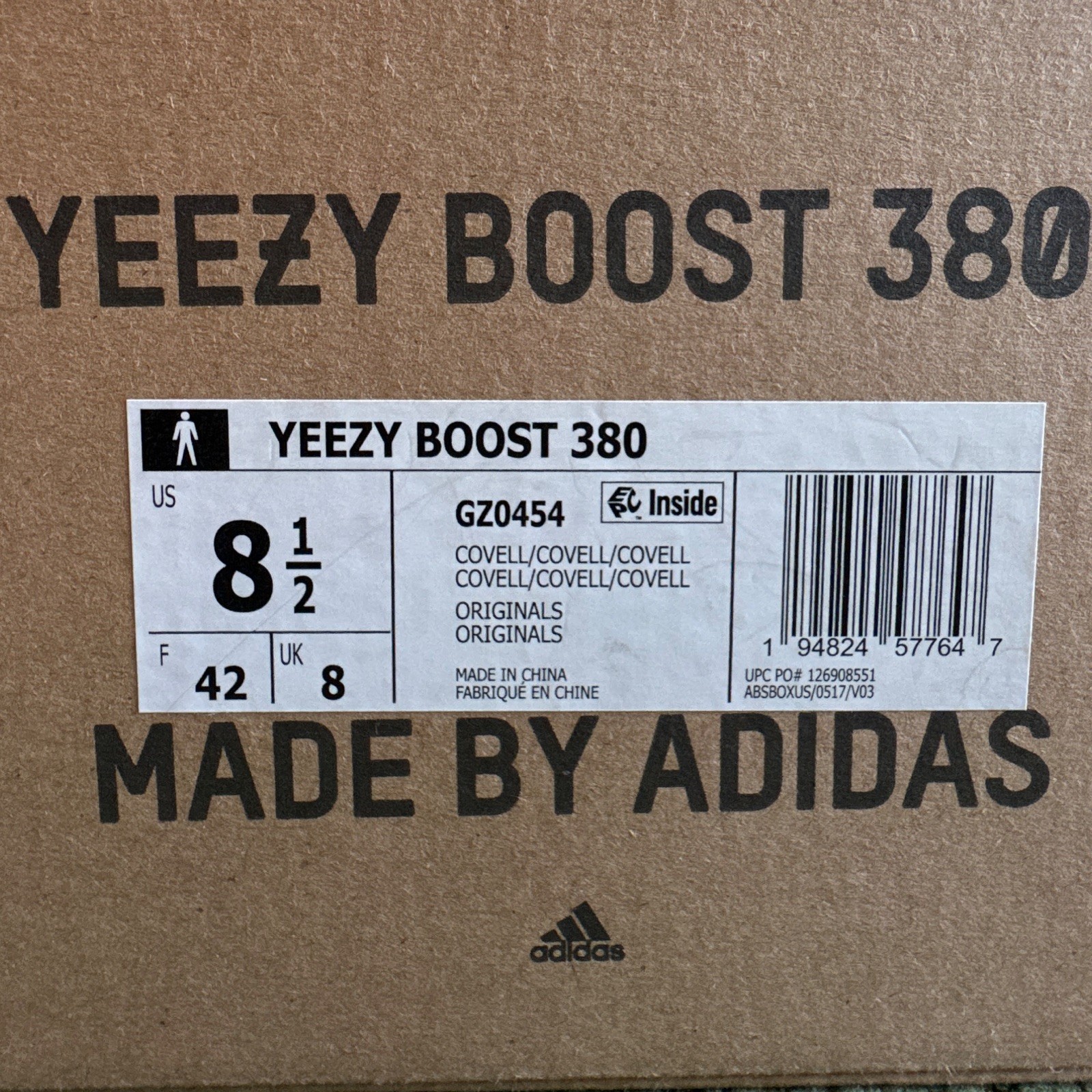 adidas Yeezy Boost 380 Covellite Blue/Black Primeknit Sneaker GZ0454