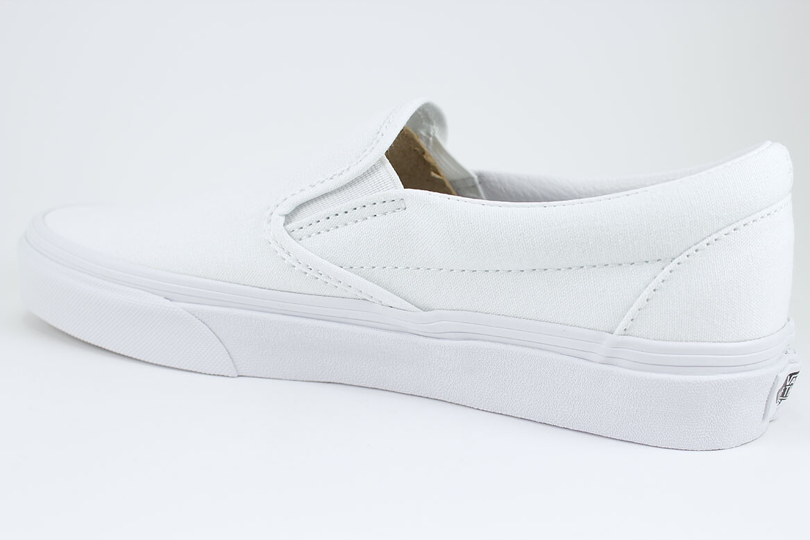 Vans Classic Slip-On – True White/White – Canvas Shoes – VN000EYEW00 – Men/Women