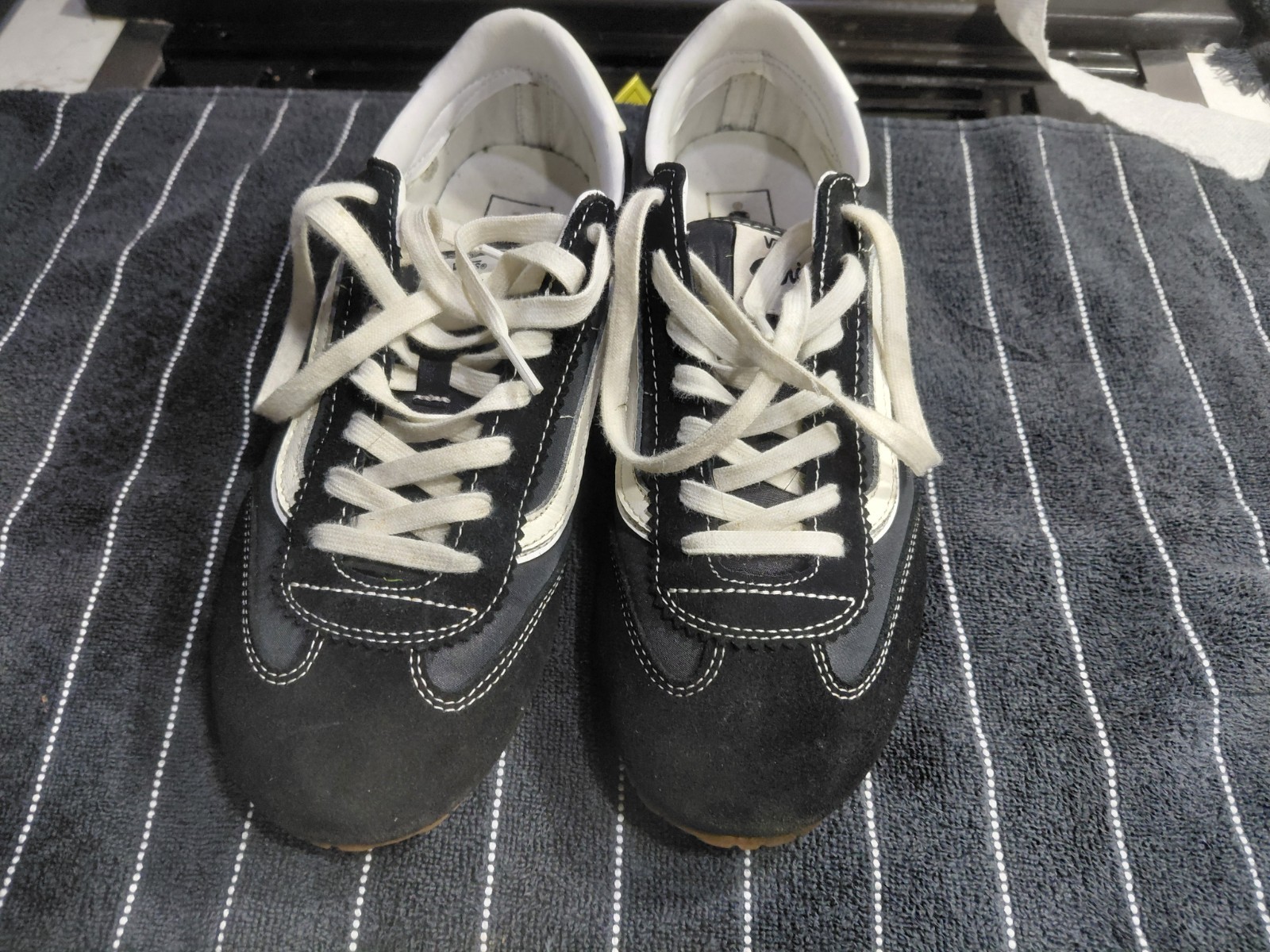 Vans Super Low Pro Serio Black White Sneakers Shoes Mens Size 9