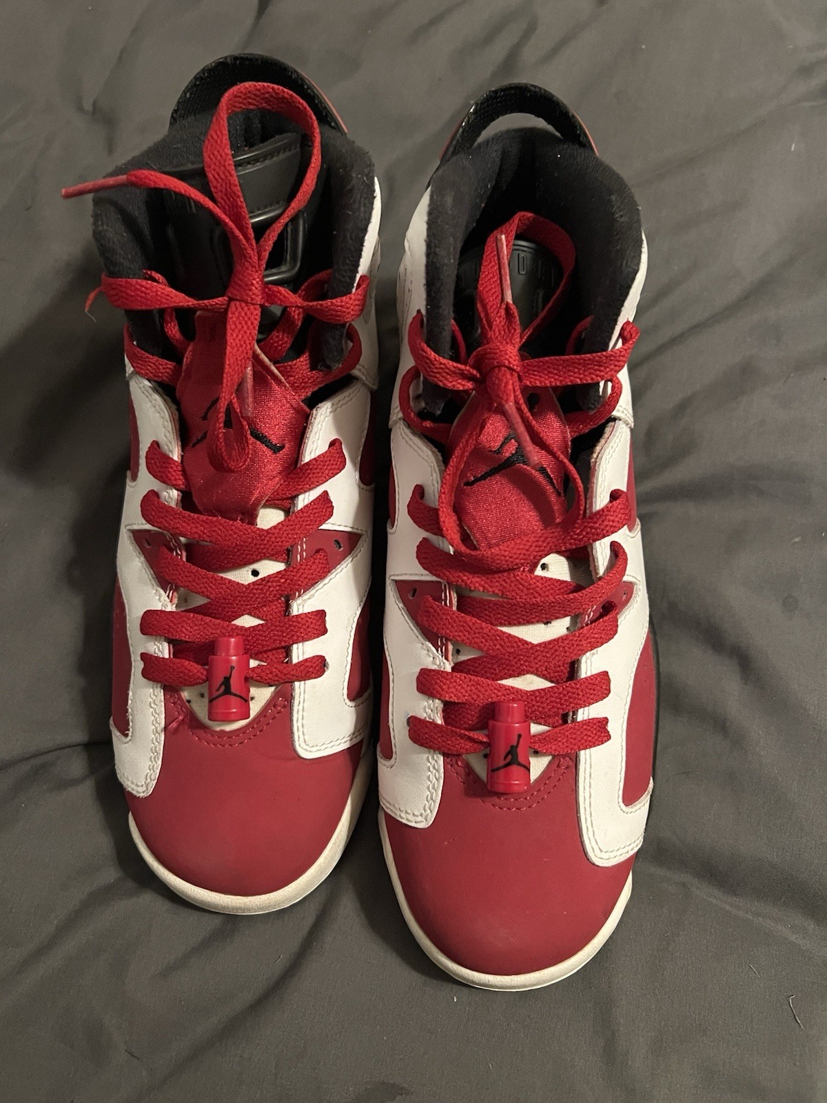 Jordan Retro 6 Men’s Shoes Carmine 2014 GS, Size 7Y, US 384665-160
