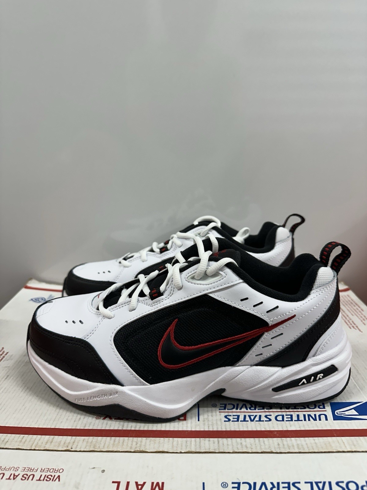 Nike Air Monarch IV 4E Wide ‘White Black Varsity Red’ 416355 101 Size 9