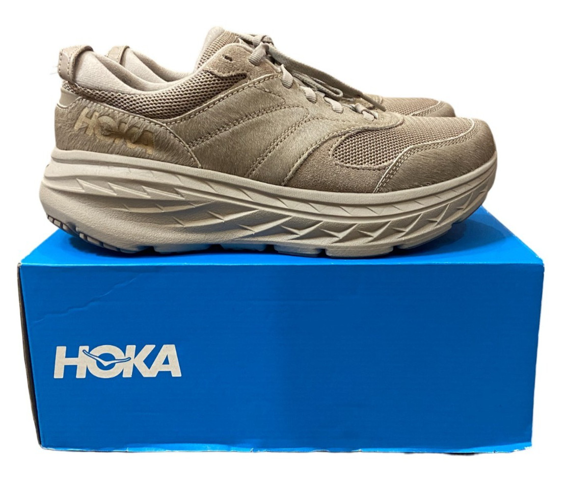 HOKA ONE ONE x Engineered Garments Bondi L Taupe Cow Hair US 8.5 EU 42 Rare