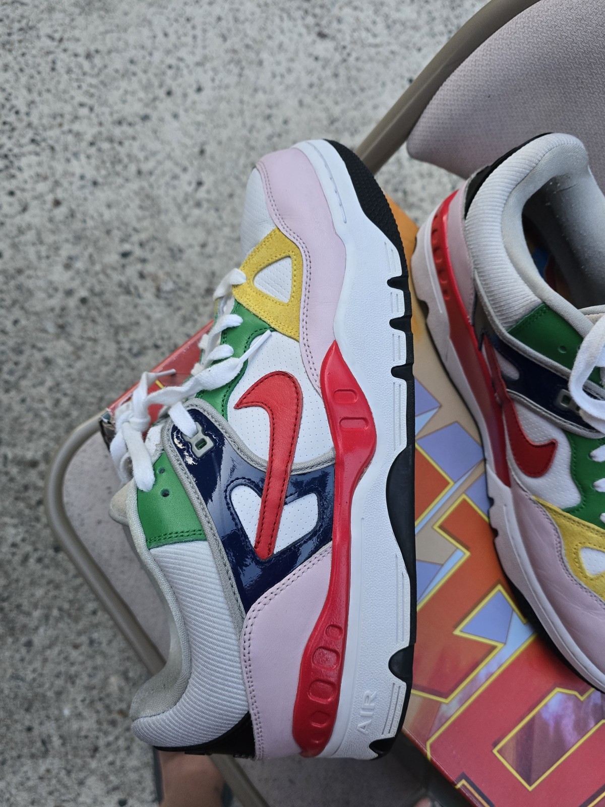 Size 13 – Nigo x Nike Air Force 3 SP Low White Multi-Color Pre-Owned.