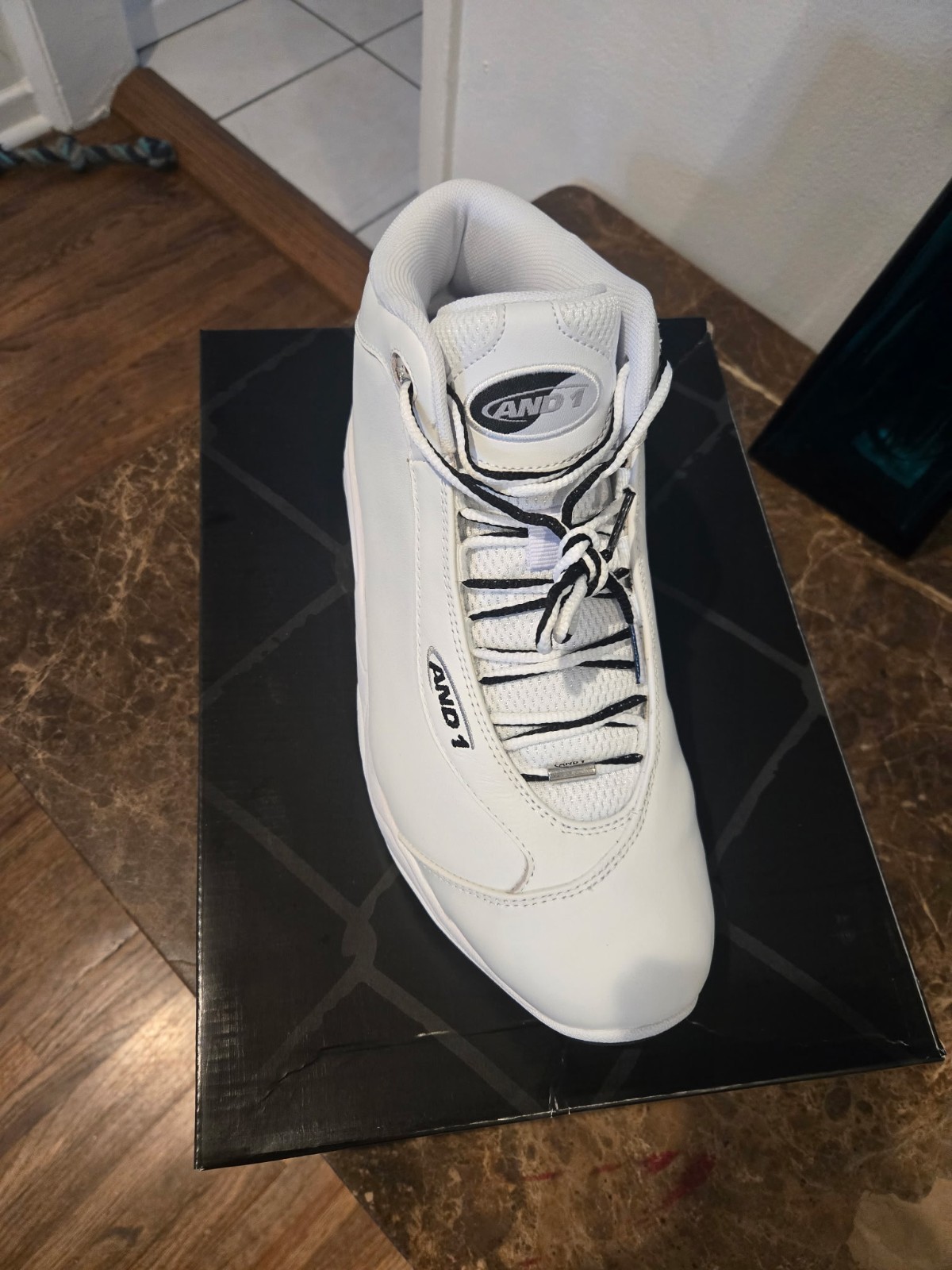 AND1 Tai Chi LX Men’s Mid Top Basketball Sneakers Lace-Up White Multi