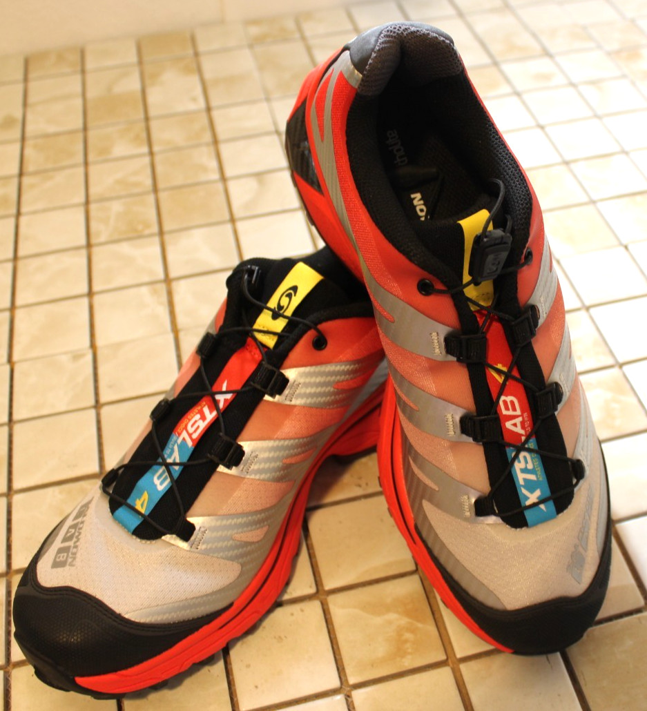 SALOMON XT-4 OG LAB ACE MUSCLE UNISEX SIZE 9 M MEN IN SILVER/RED 492170S