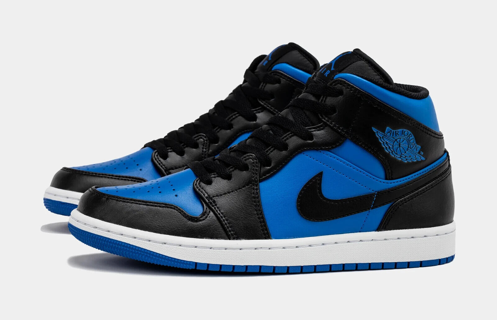 Nike Air Jordan 1 Mid Shoes “Royal Blue” Black White DQ8426-042 Men’s Sizes NEW
