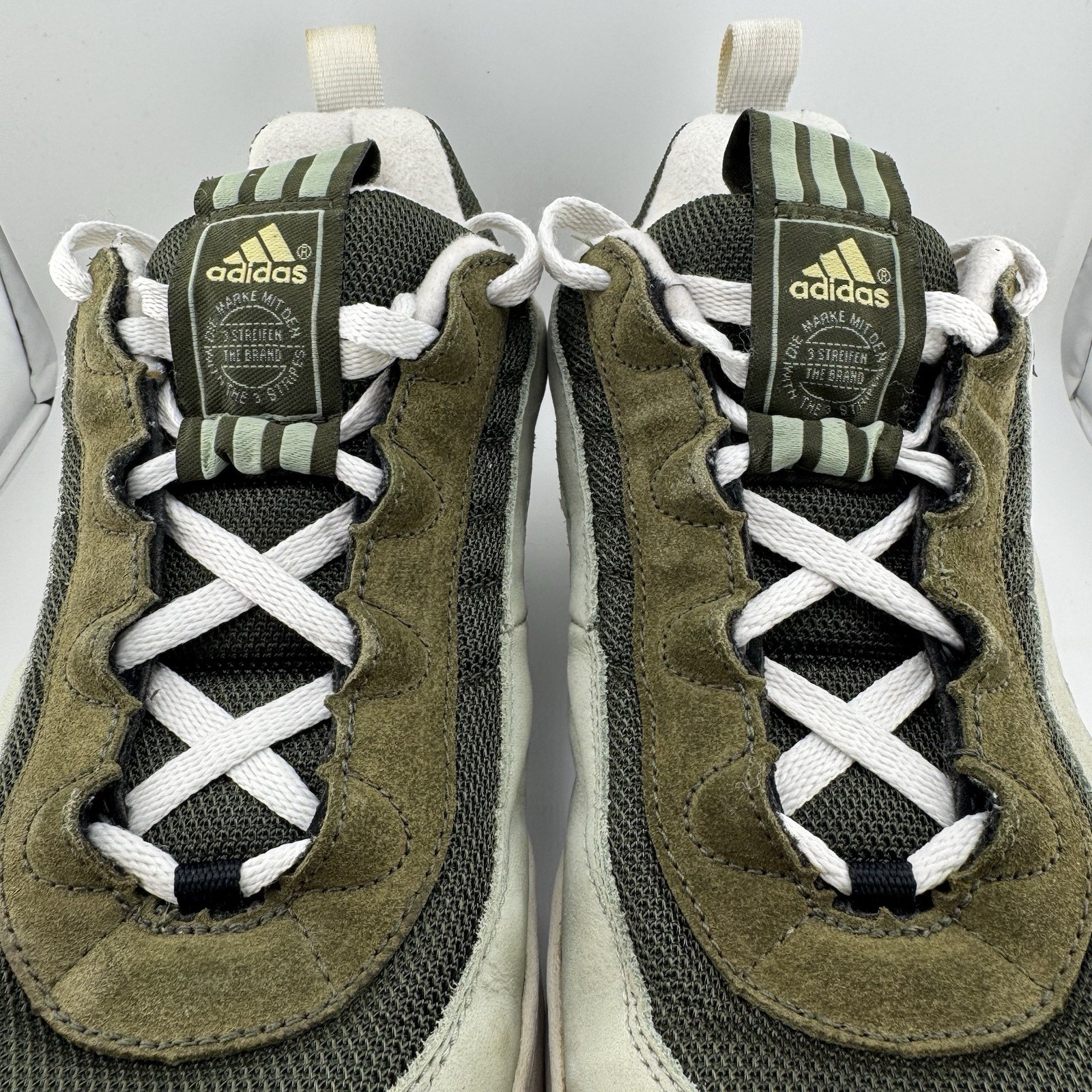 Vintage 1998 Adidas skate sneakers 075989 US11.5 KHAKI ADI2000 ADIMATIC CAMPUS