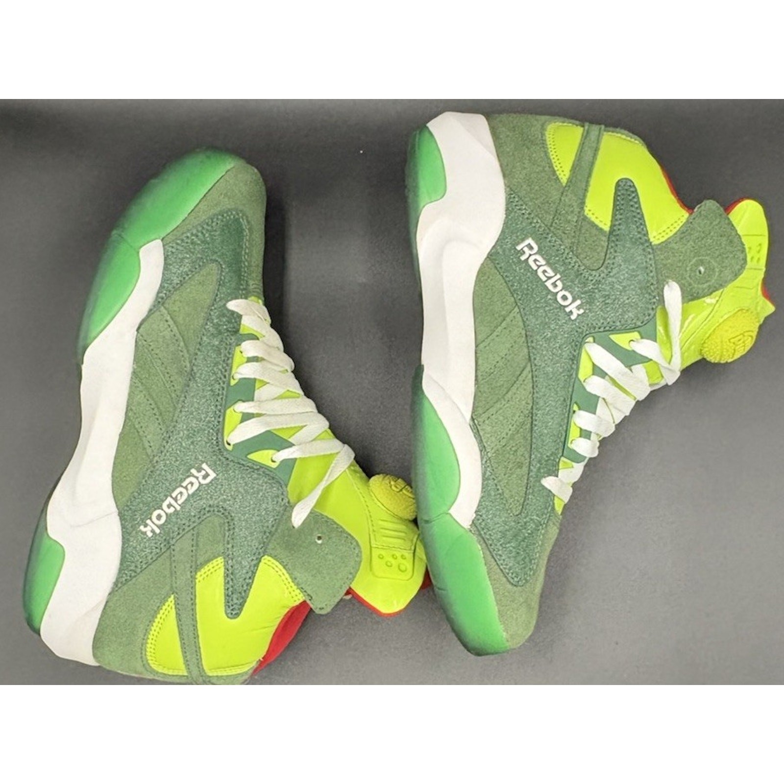 Reebok Shaq Attaq “Ghost of Christmas Present” Grinch Pump 9 mens 2013 Sneakers