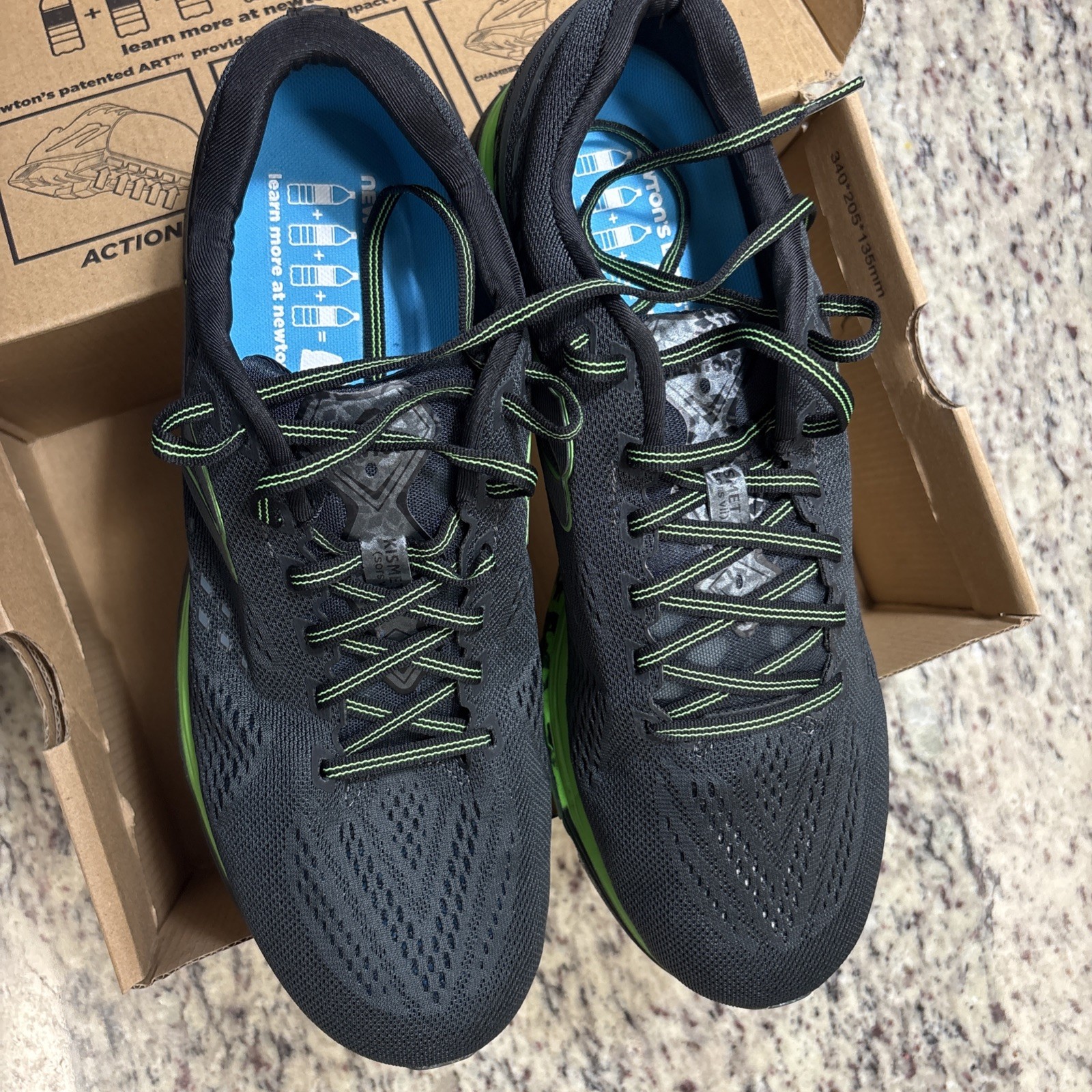 Newton Kismet 7 Mens Size 12.5 Black Green