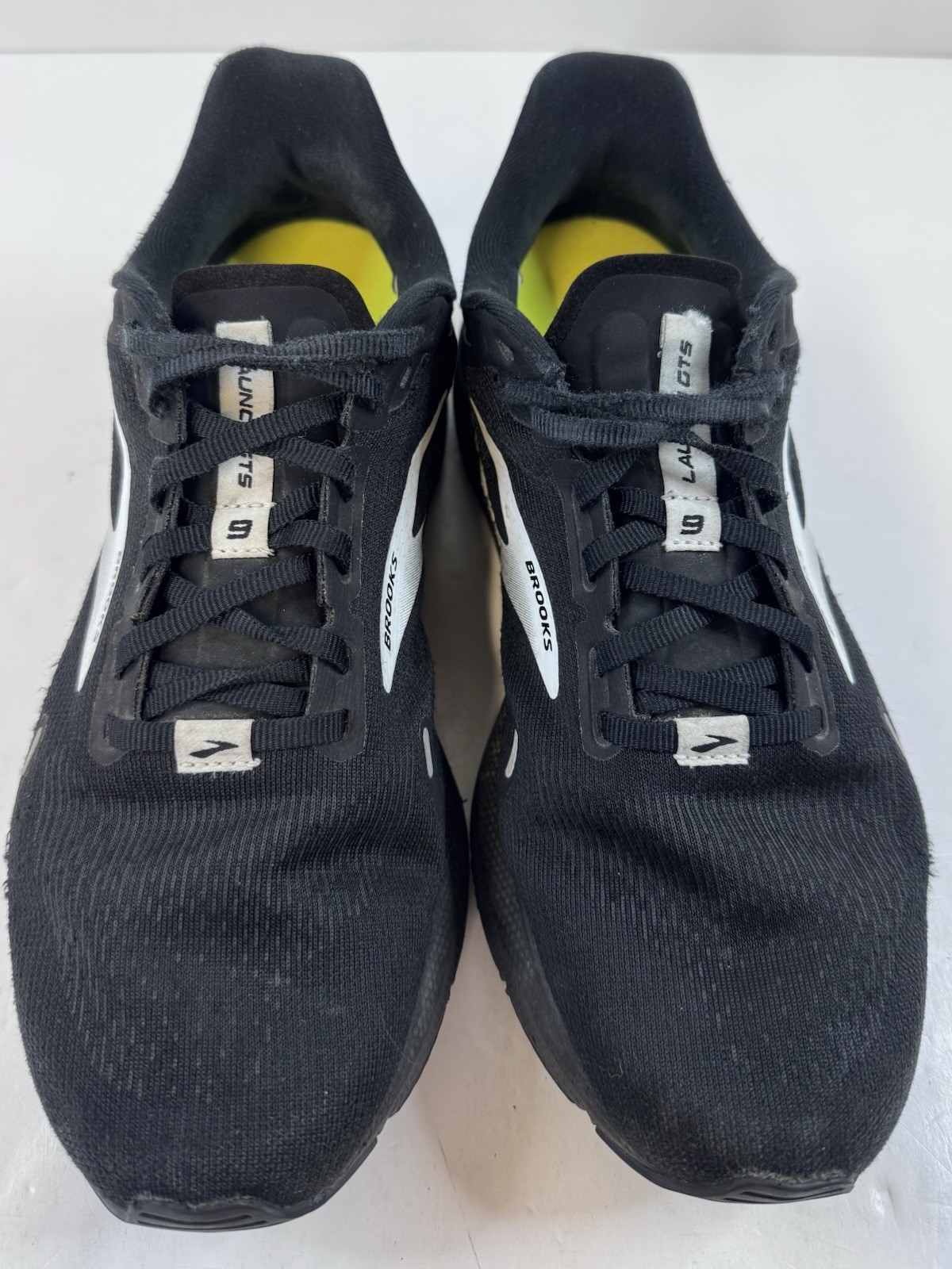 Brooks Launch 9 Mens 7.5 Wide Running Shoes Black Athletic Sneaker 1103872E048