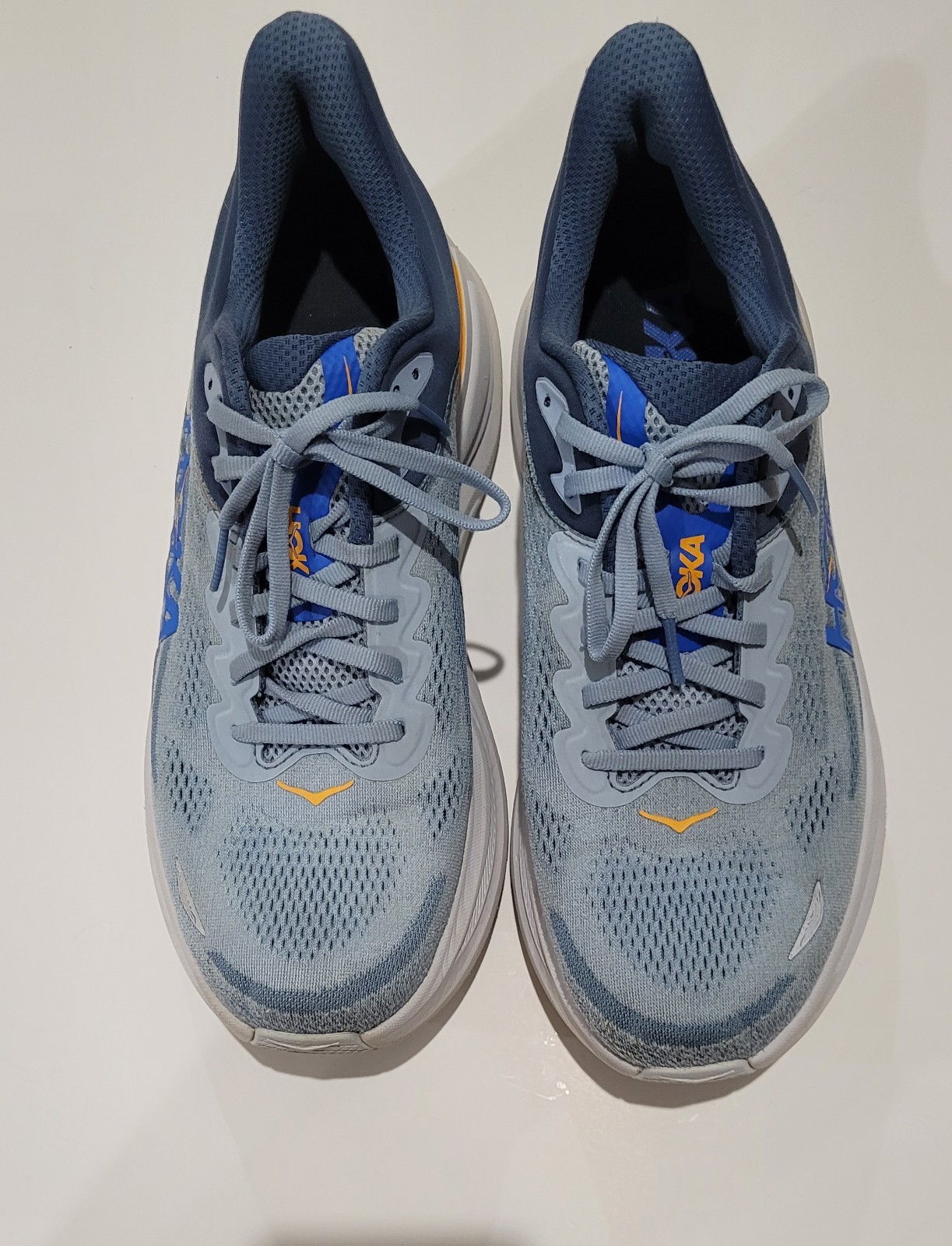 Hoka One One Bondi 9 Men’s Size 11 D Blue Gray Athletic Running Shoes Sneakers