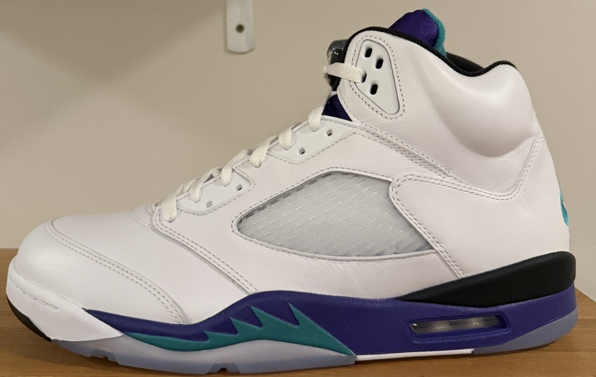 Air Jordan 5 Retro Grape 2025 Men’s Size 14 Sneakers HQ7978-100