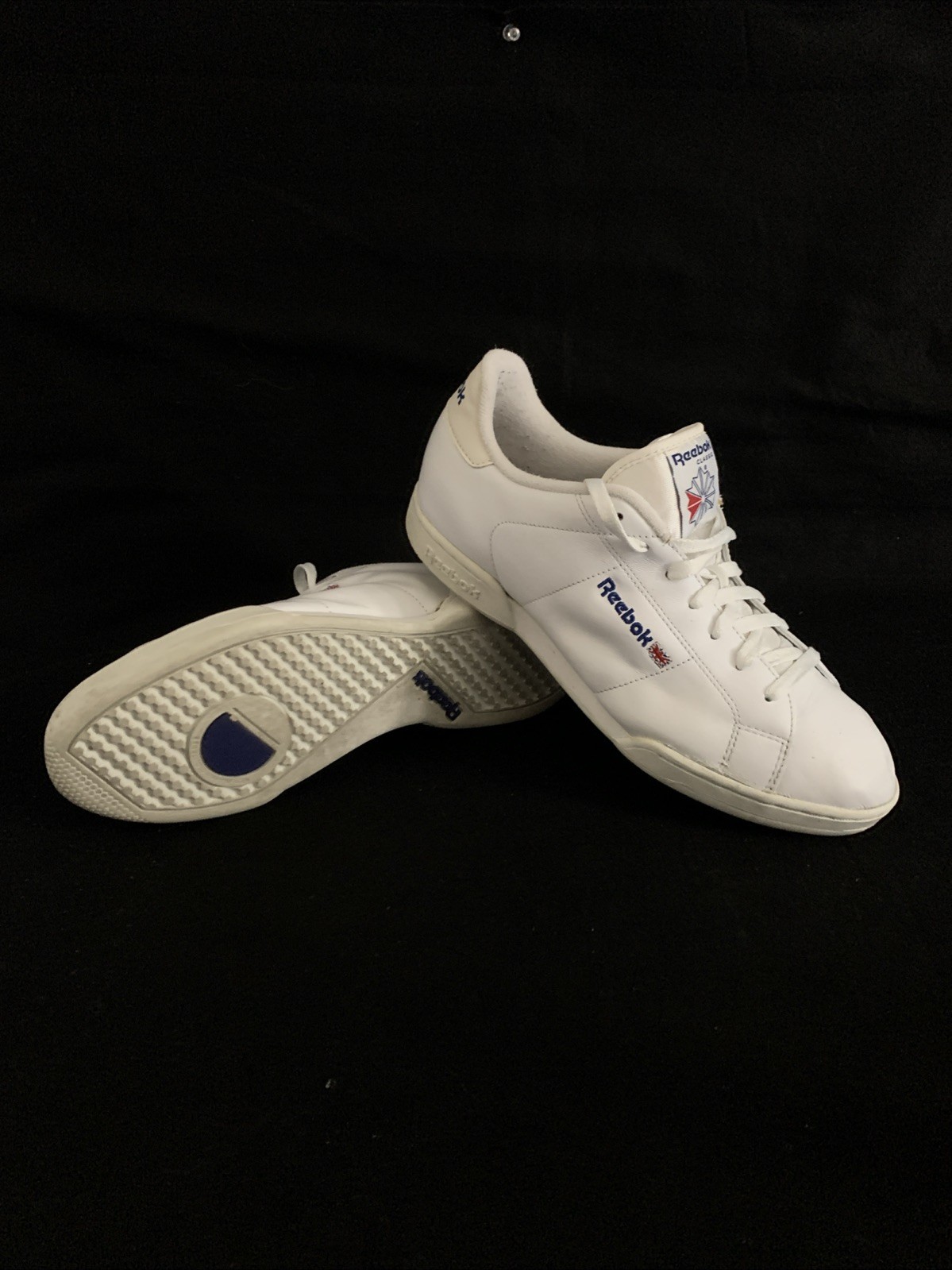 Reebok Classic Men Shoes White Leather Running Sneaker Low Top Size 11