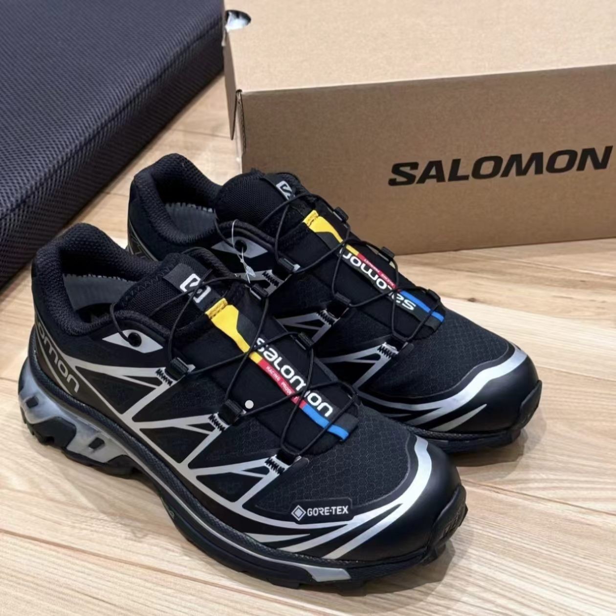 Salomon XT-6 GORE-TEX Black Silver Men’s Size-