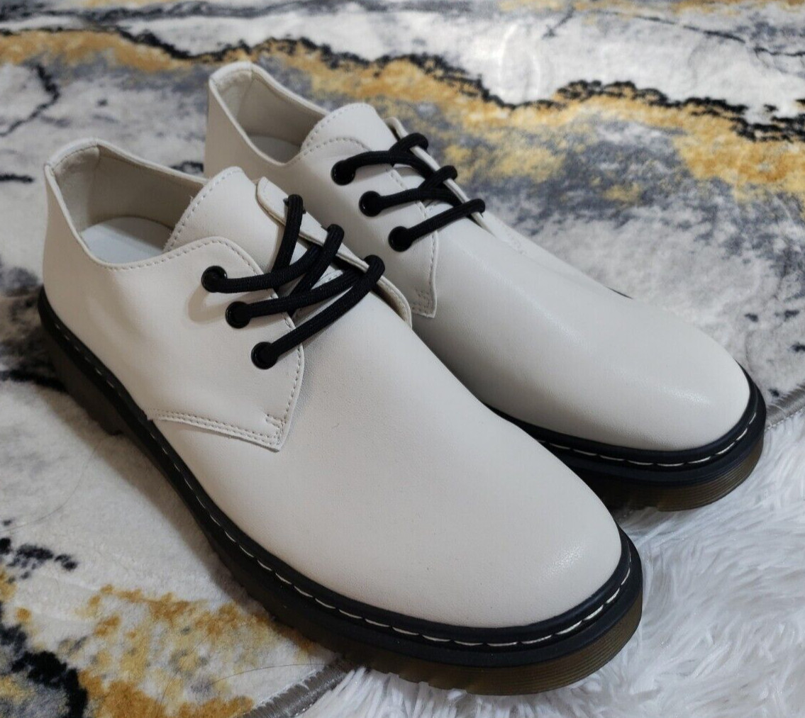 Size US 5.5 Oxford Shoes Men Dress shoes Lace up White Casual Unbranded 37