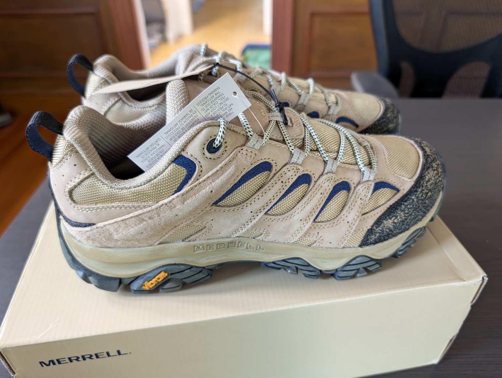 Merrell MOAB 3 x KHAKIS DS US11 Khakis Seoul Korea Collab USA Seller Very RARE