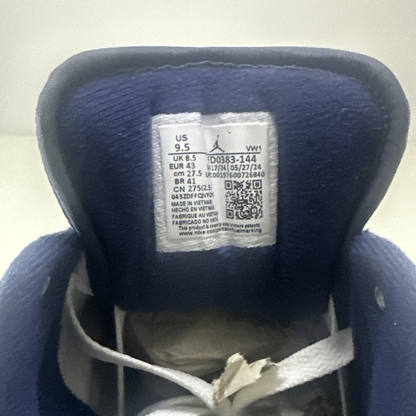 Nike Air Jordan 2/3 UNC White Blue Black FD0383-144 Mens New size 9.5