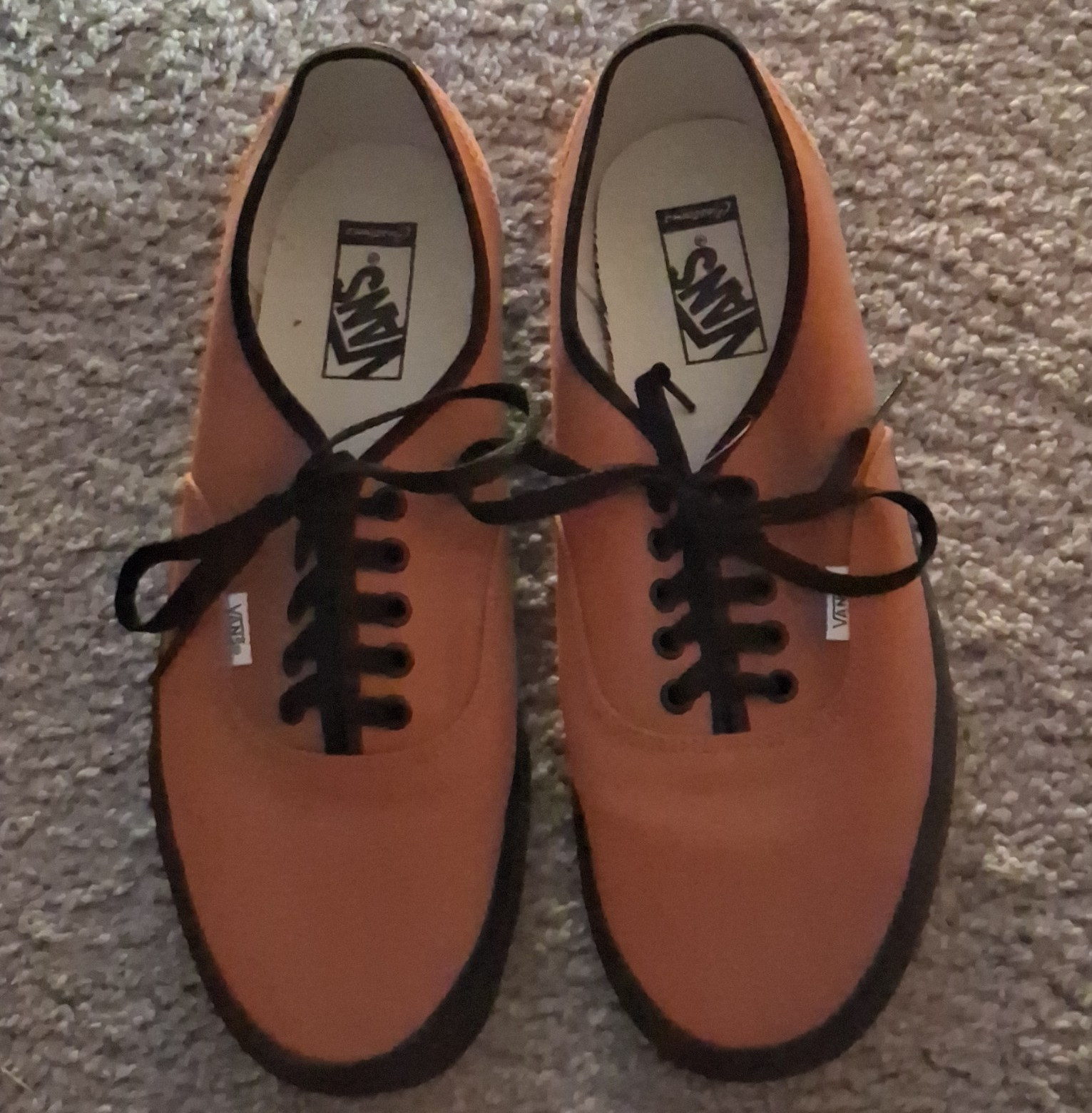 VANS Authentic Brown/Black Canvas Low Top Lace-Up Men’s Classic Sneakers