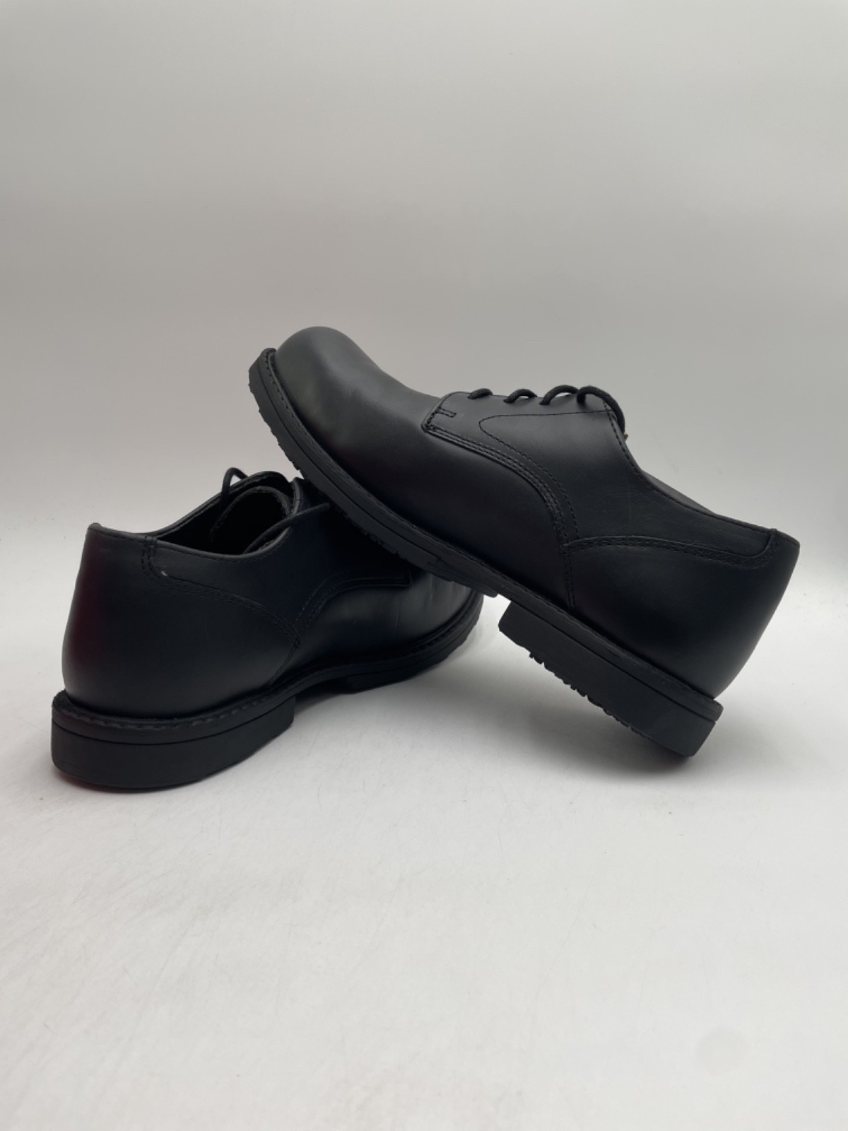 WOLVERINE W10817 BEDFORD OXFORD Men’s Used Steel-Toe Shoe Black US Size 11.5