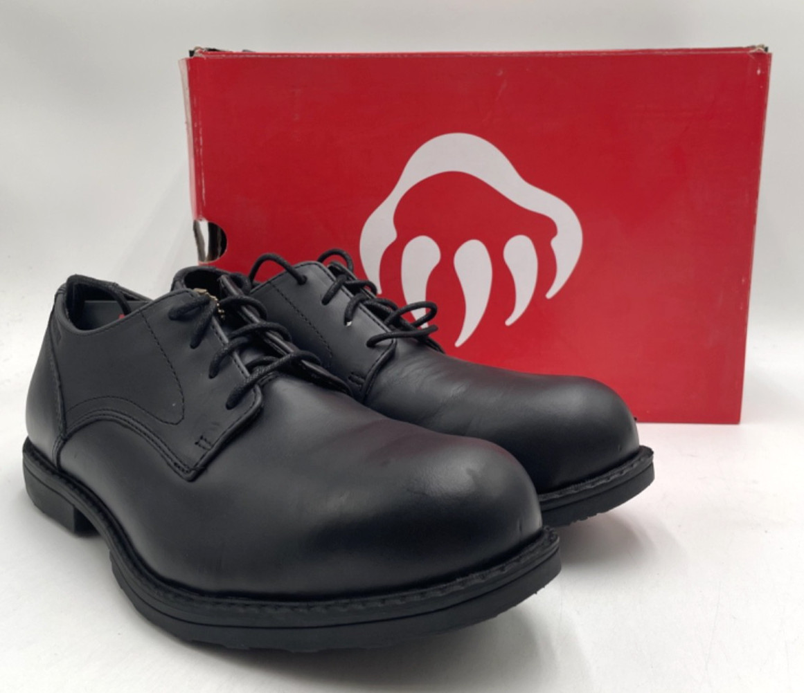 WOLVERINE W10817 BEDFORD OXFORD Men’s Used Steel-Toe Shoe Black US Size 11.5