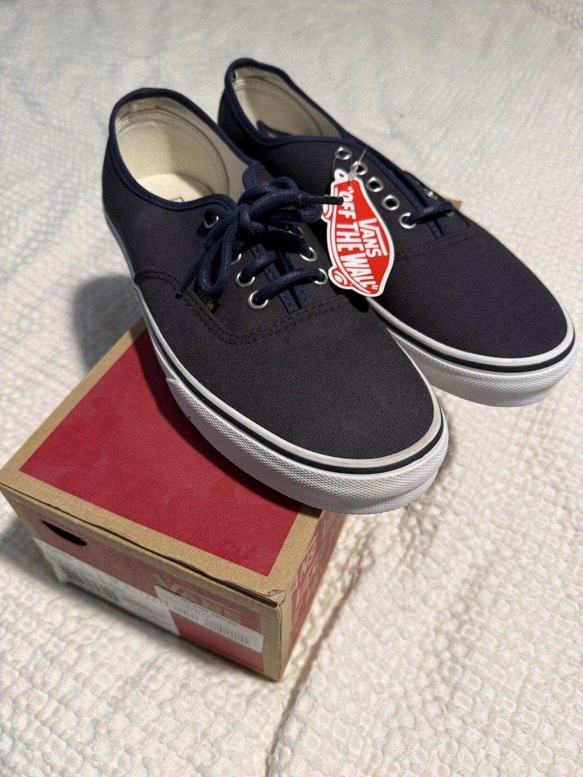 VANS Authentic Surplus Low Top Canvas Lace Up Sneakers Dress Blues