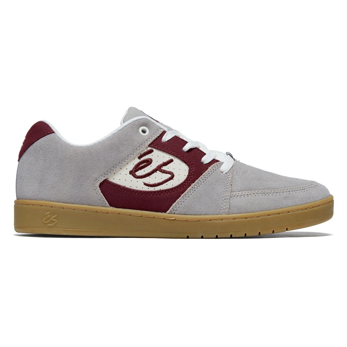 Brand New Mens eS Accel Slim Grey/Burgundy