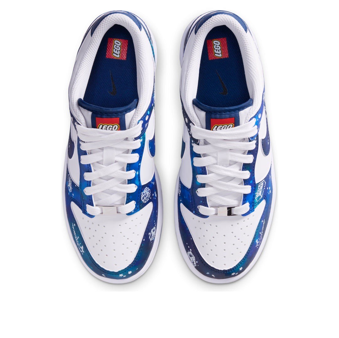 Kid’s Size 7y Nike Dunk Low x Lego Col (GS) Galaxy White Blue IM1448-100 ((NWB))